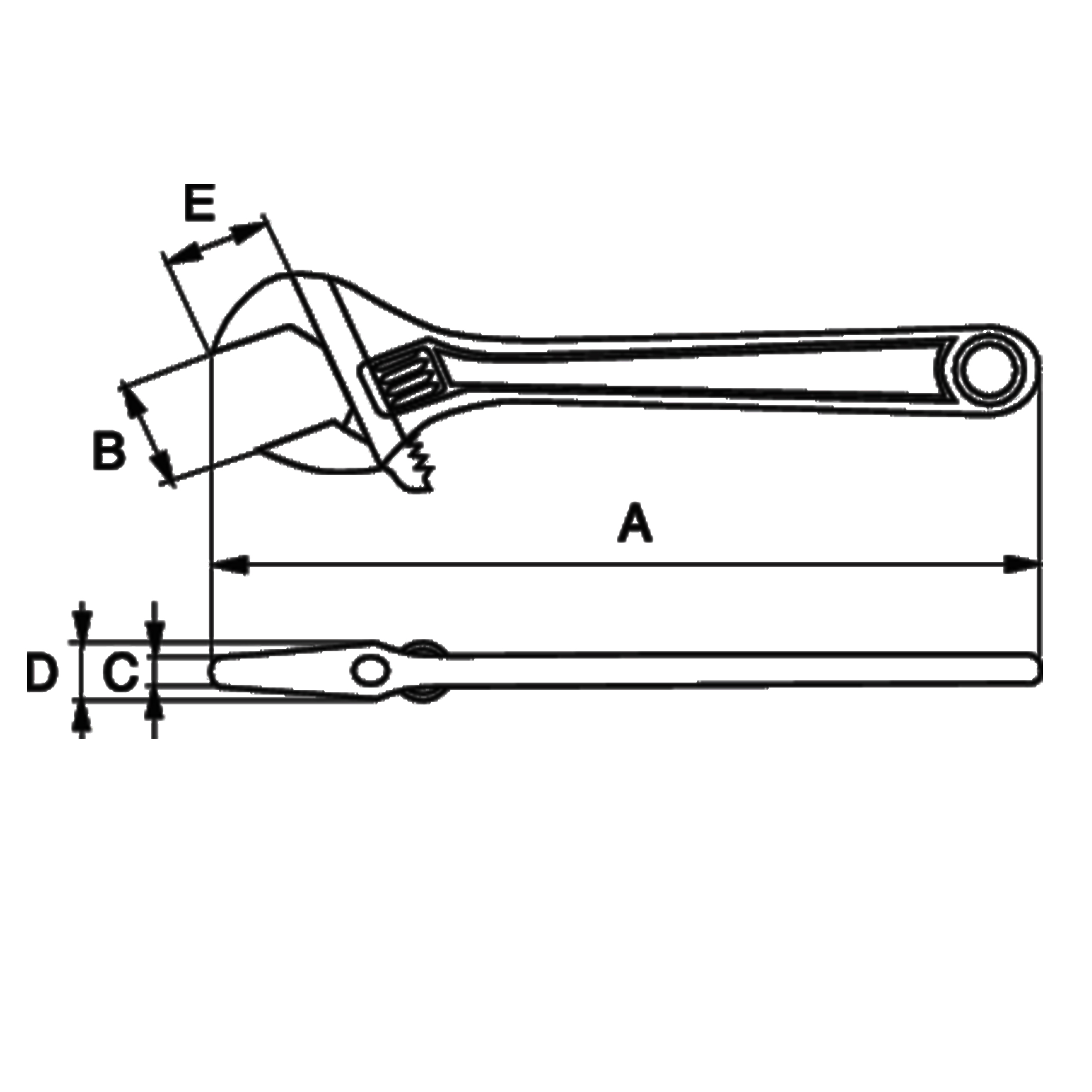 Klucz nastawny ERGO 380 mm - obrazek 5