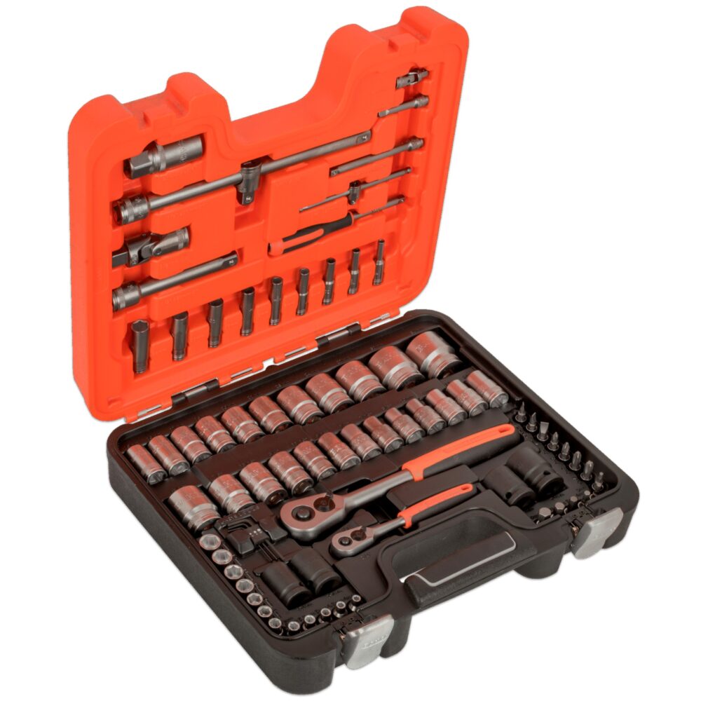 Zestaw nasadek 1/2" i 1/4", 77 elementów
