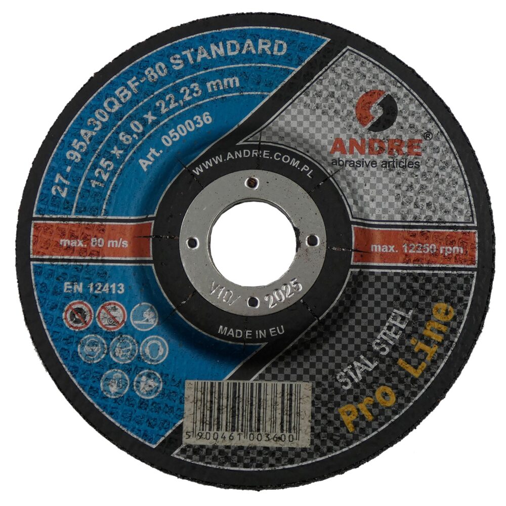 ŚCIERNICA 27 - 125 X 6,0 X 22,23         95A30QBF - 80 STANDARD