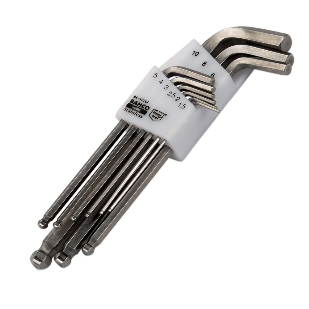Zestaw kluczy INOX HEX